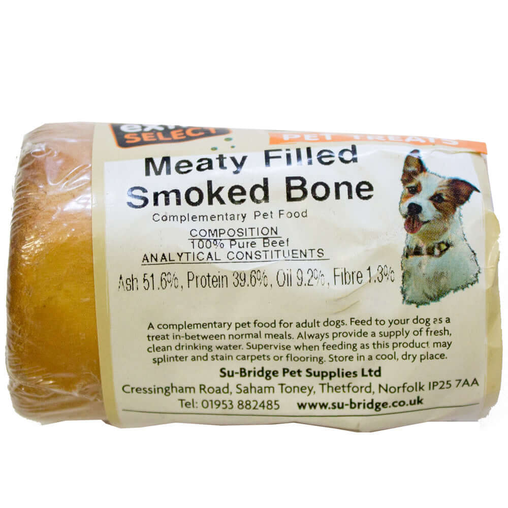 Natural 4" Meat Filled Smoked Bone